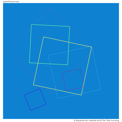 6 Squares in Rooted Arch for the Turning