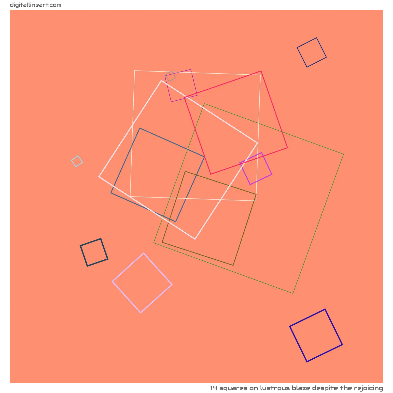 Lustrous Blaze despite the Rejoicing — 14 squares