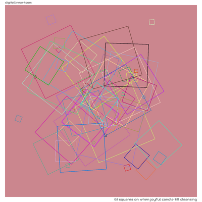 61 Squares in When Joyful Candle till Cleansing