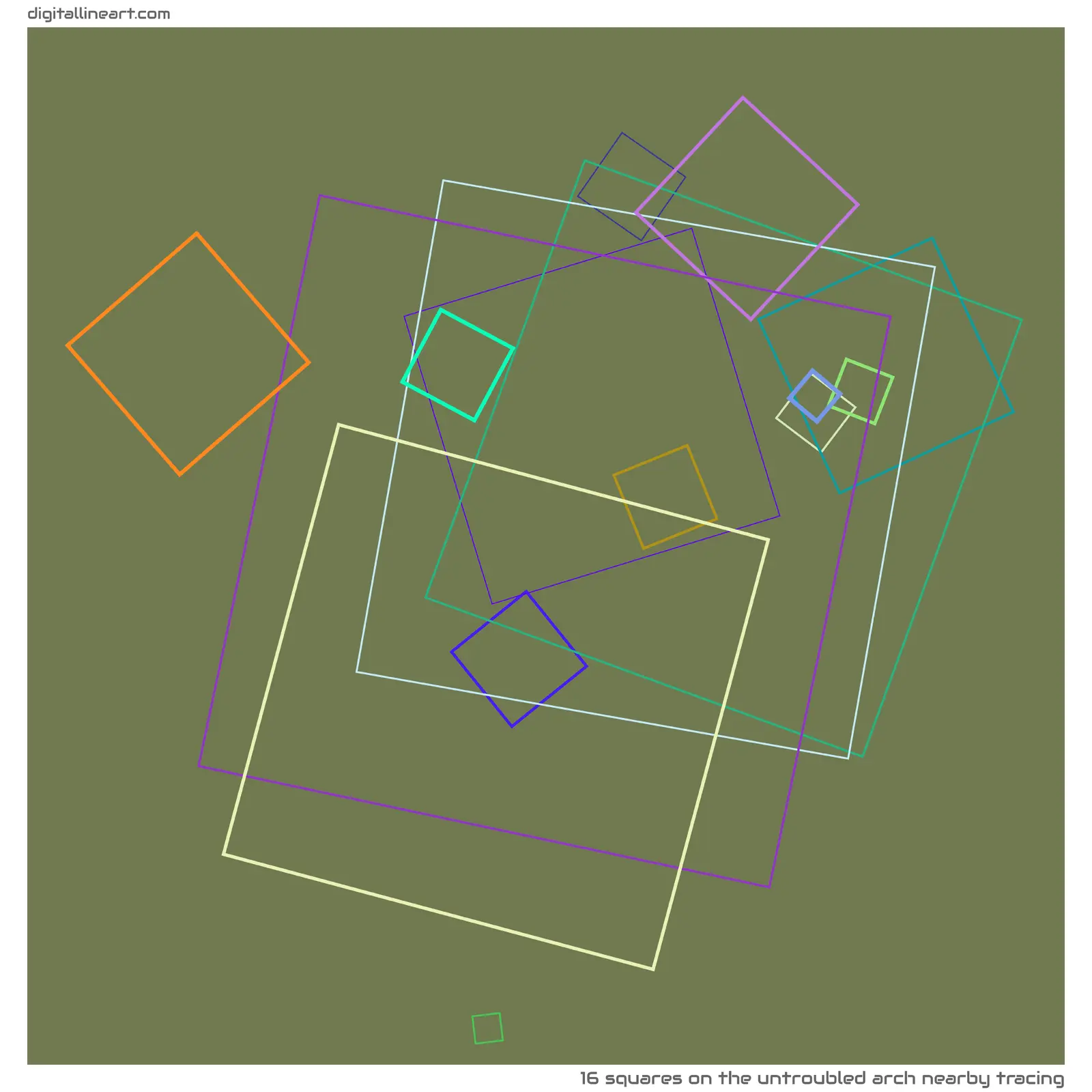 The Untroubled Arch nearby Tracing — 16 squares