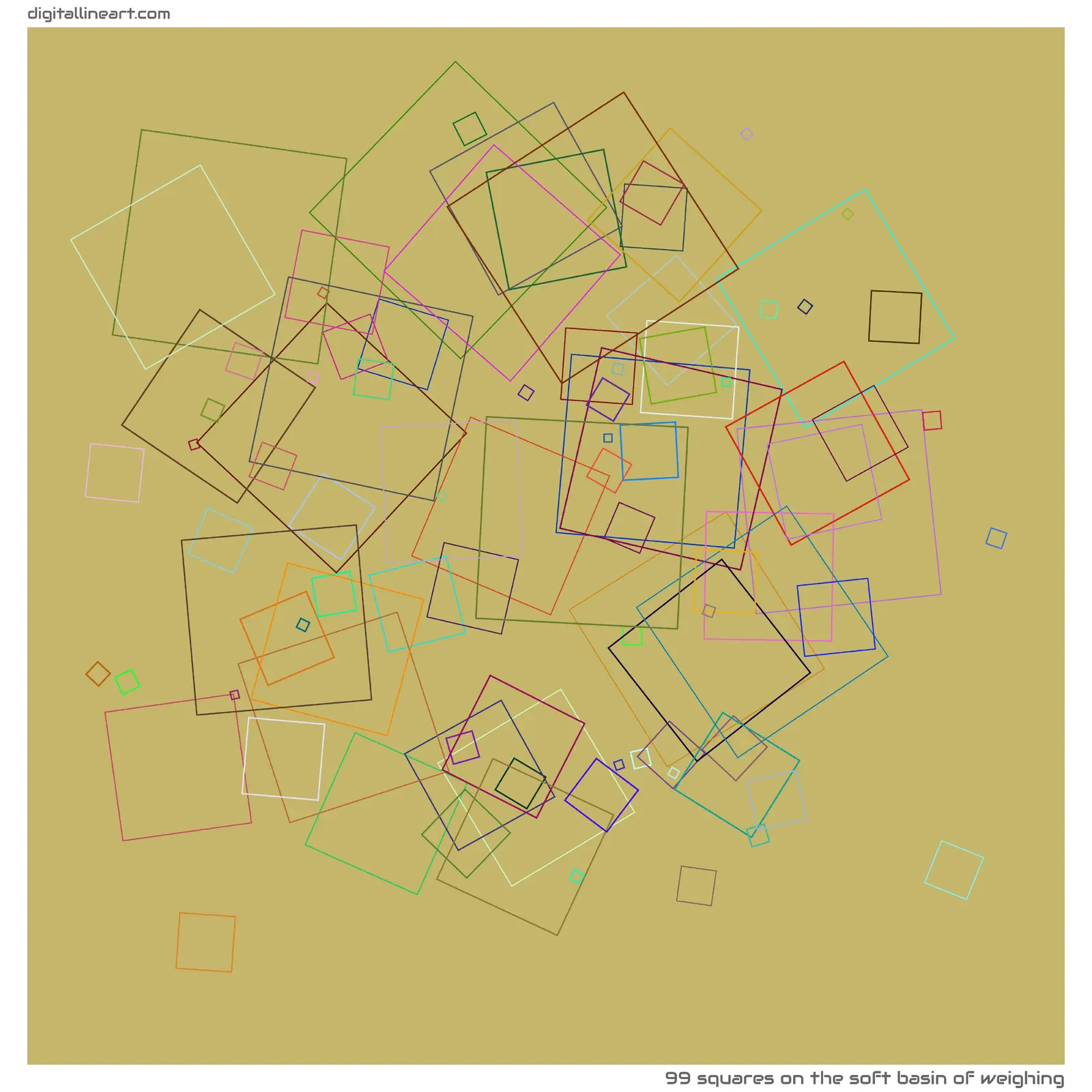 The Soft Basin of Weighing — 99 squares