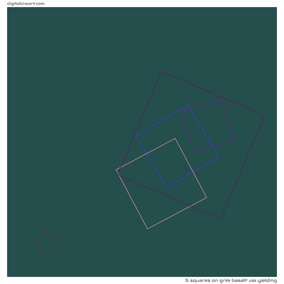 Grim Basalt via Yielding — 5 squares