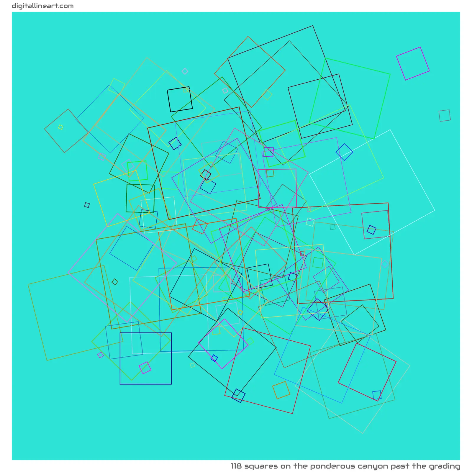 The Ponderous Canyon past the Grading — 118 squares