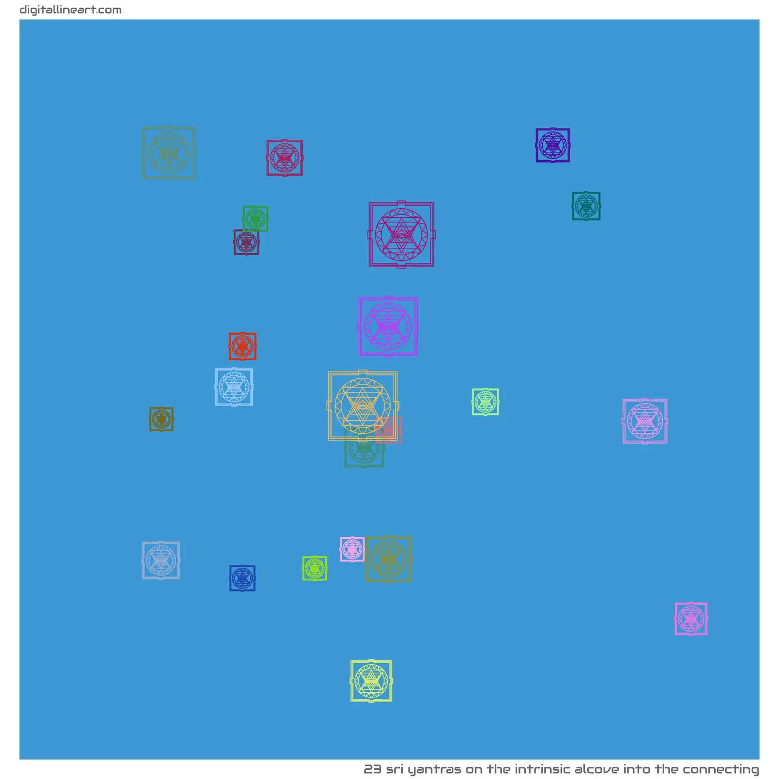 The Intrinsic Alcove into the Connecting — 23 Sri yantras