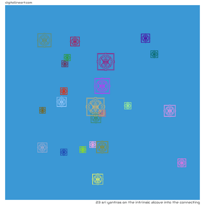 The Intrinsic Alcove into the Connecting — 23 Sri yantras