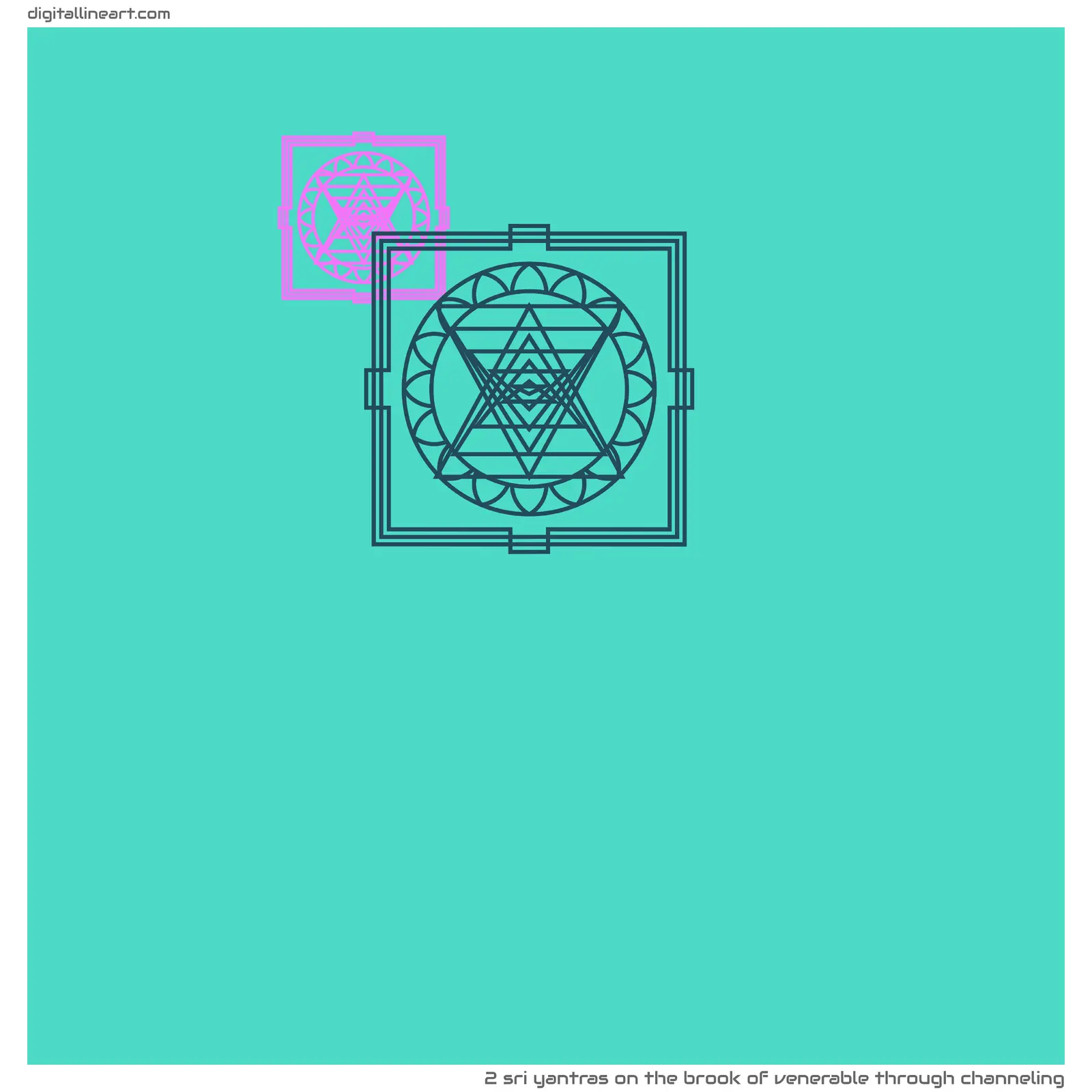 The Brook of Venerable through Channeling — 2 Sri yantras
