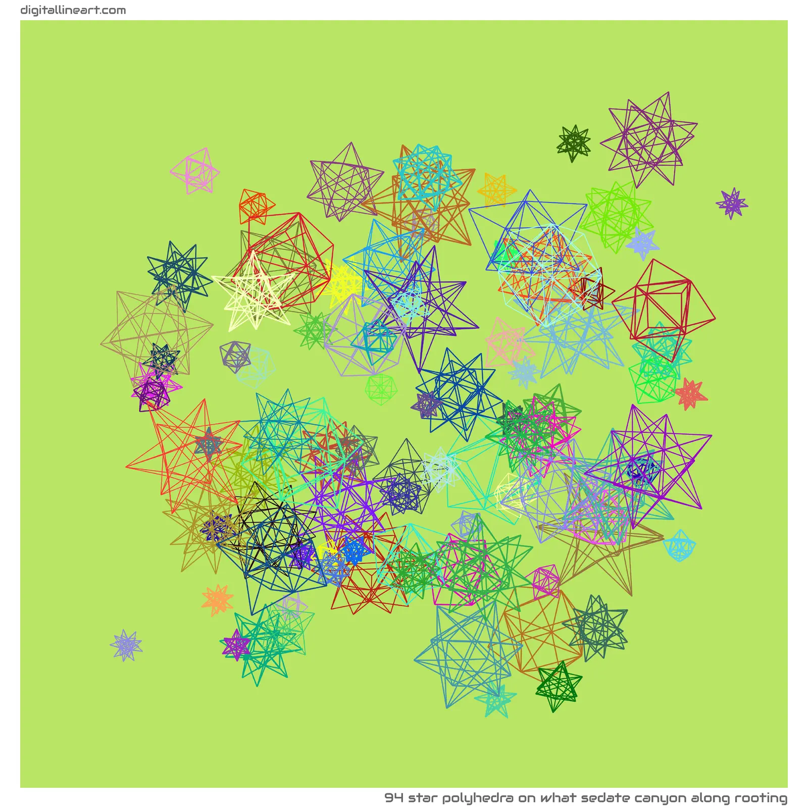 What Sedate Canyon along Rooting — Star Polyhedra, 94 elements