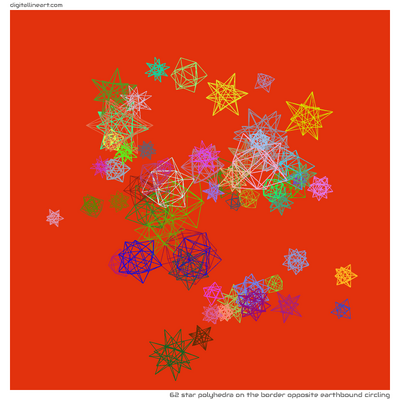 The Border opposite Earthbound Circling — Star Polyhedra, 62 elements
