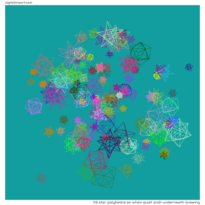 When Quiet Arch underneath Brewing — Star Polyhedra, 113 elements