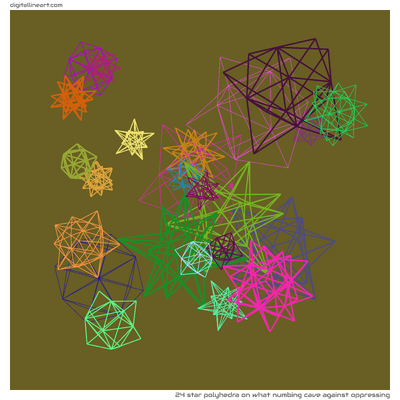 What Numbing Cave Against Oppressing — Star Polyhedra, 24 elements