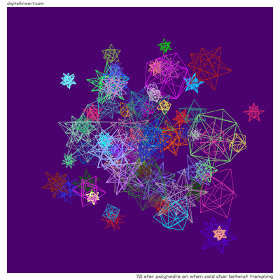 When Cold Char betwixt Trampling — Star Polyhedra, 72 elements