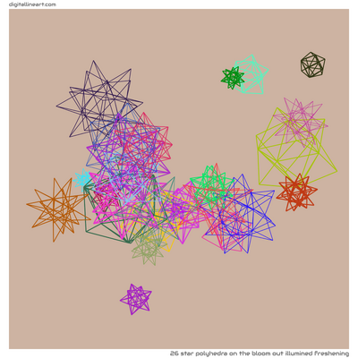 The Bloom out Illumined Freshening — Star Polyhedra, 26 elements