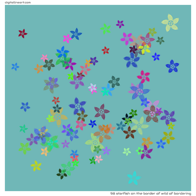 The Border of Wild of Bordering — Starfish, 98 elements