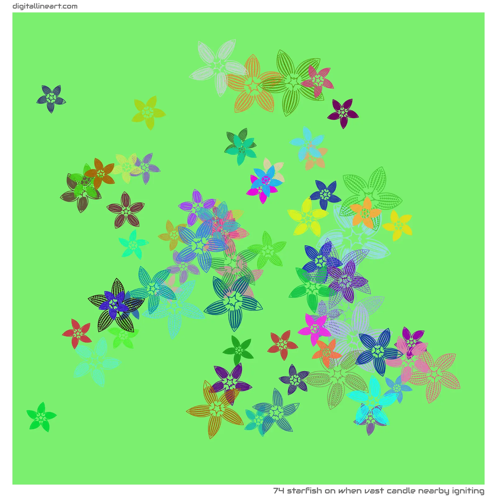 When Vast Candle nearby Igniting — Starfish, 74 elements