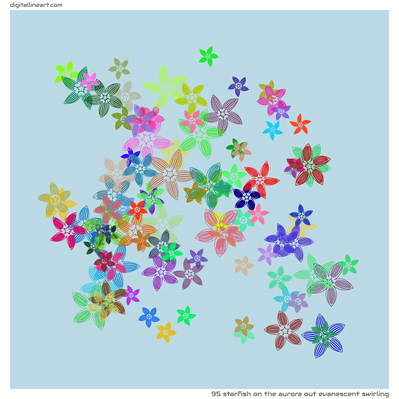 The Aurora out Evanescent Swirling — Starfish, 95 elements