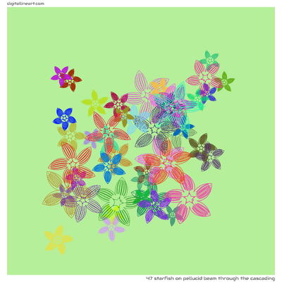 Pellucid Beam through the Cascading — Starfish, 47 elements