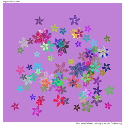 Dainty Aura via Fluttering — Starfish, 104 elements
