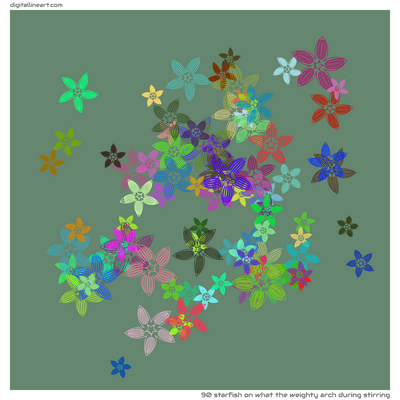 What the Weighty Arch During Stirring — Starfish, 90 elements