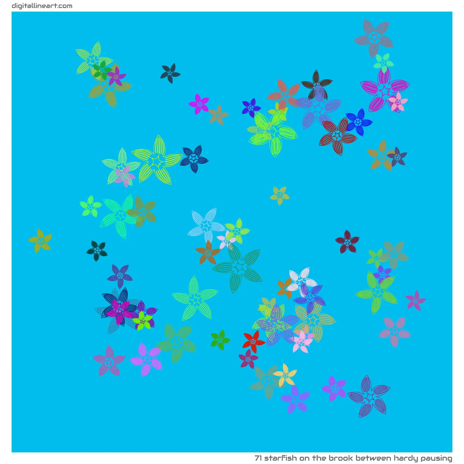 The Brook between Hardy Pausing — Starfish, 71 elements