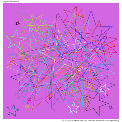 73 Stars5 in The Border toward Sure Spinning