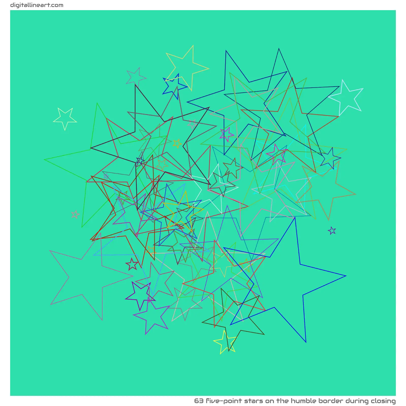 The Humble Border During Closing — 63 five-point stars