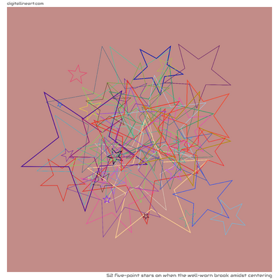 When the Well-worn Brook amidst Centering — 52 five-point stars