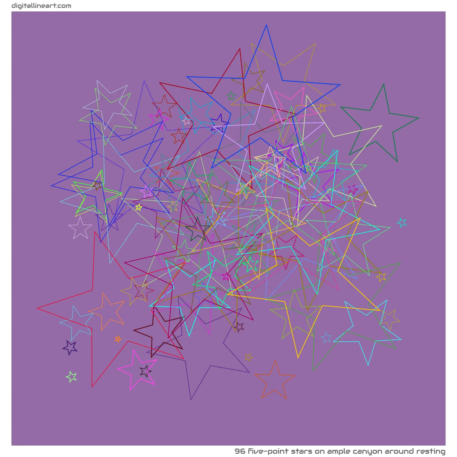 Ample Canyon Around Resting — 96 five-point stars