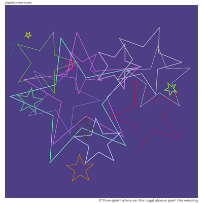 The Loyal Alcove past the Winding — 17 five-point stars