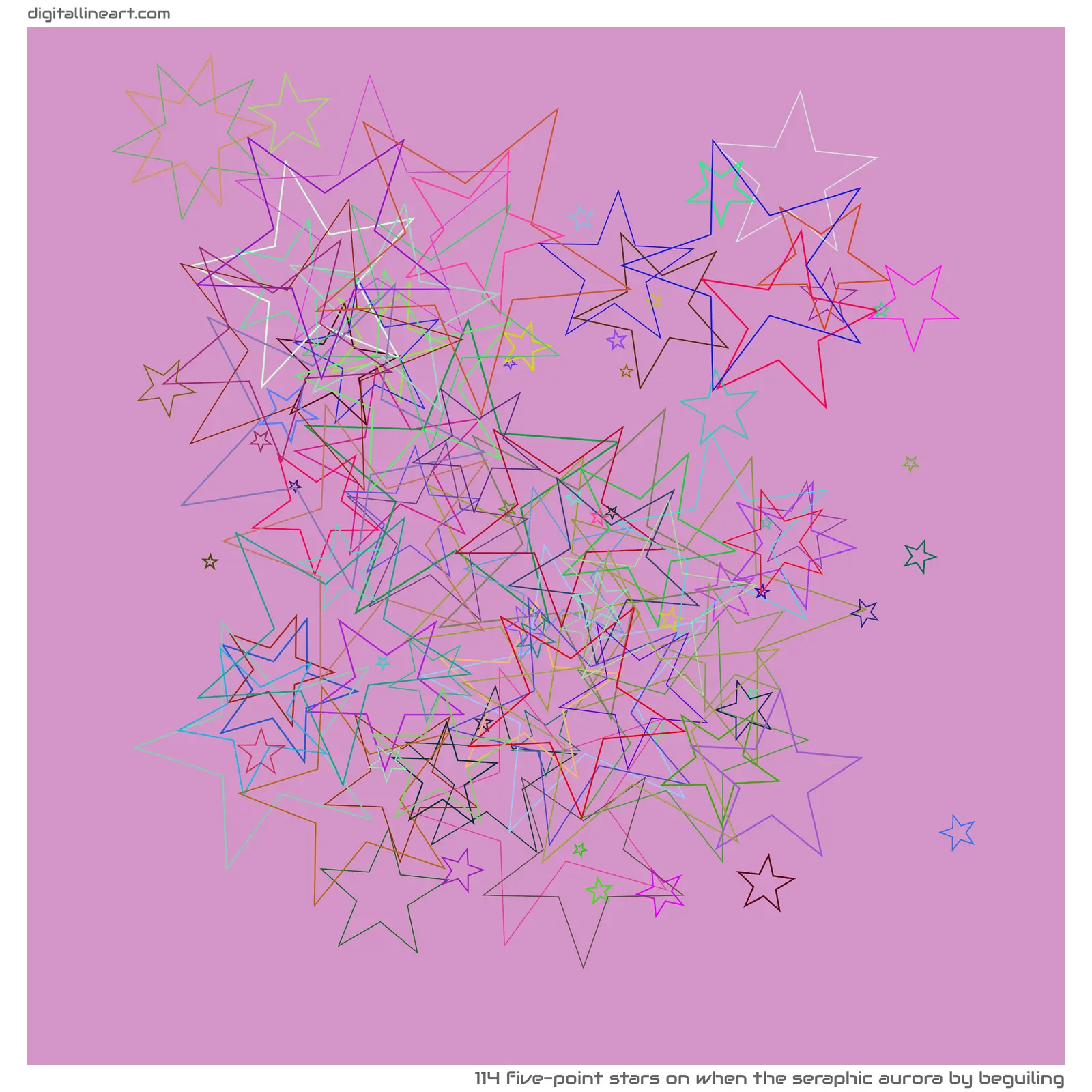 When the Seraphic Aurora by Beguiling — 114 five-point stars