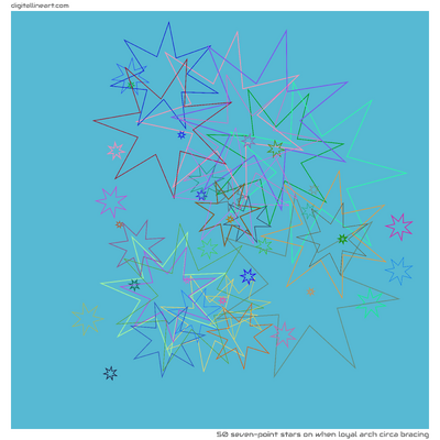 When Loyal Arch circa Bracing — 50 seven-point stars
