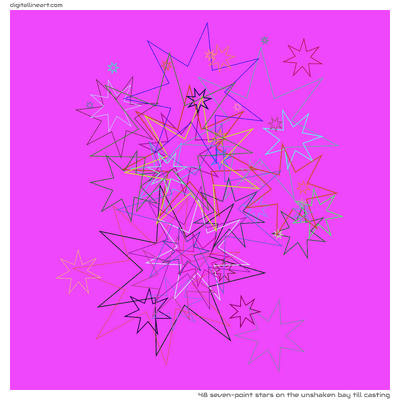 The Unshaken Bay till Casting — 48 seven-point stars