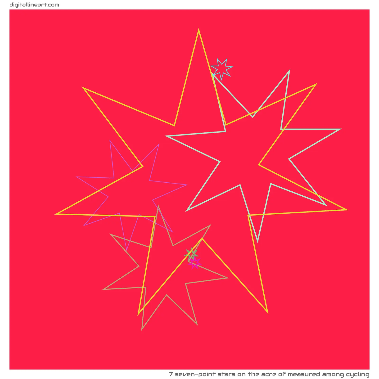 The Acre of Measured among Cycling — 7 seven-point stars