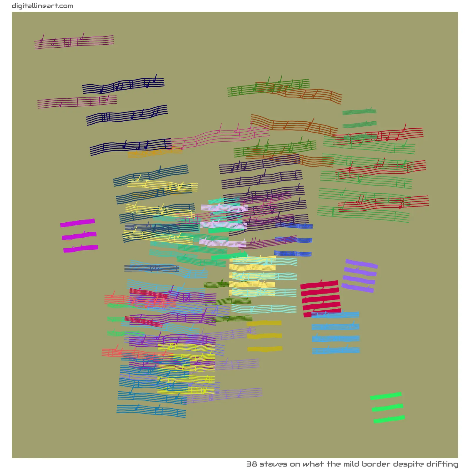 What the Mild Border despite Drifting — 38 staves