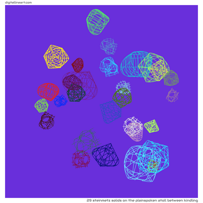 The Plainspoken Atoll between Kindling — 29 Steinmetz solids