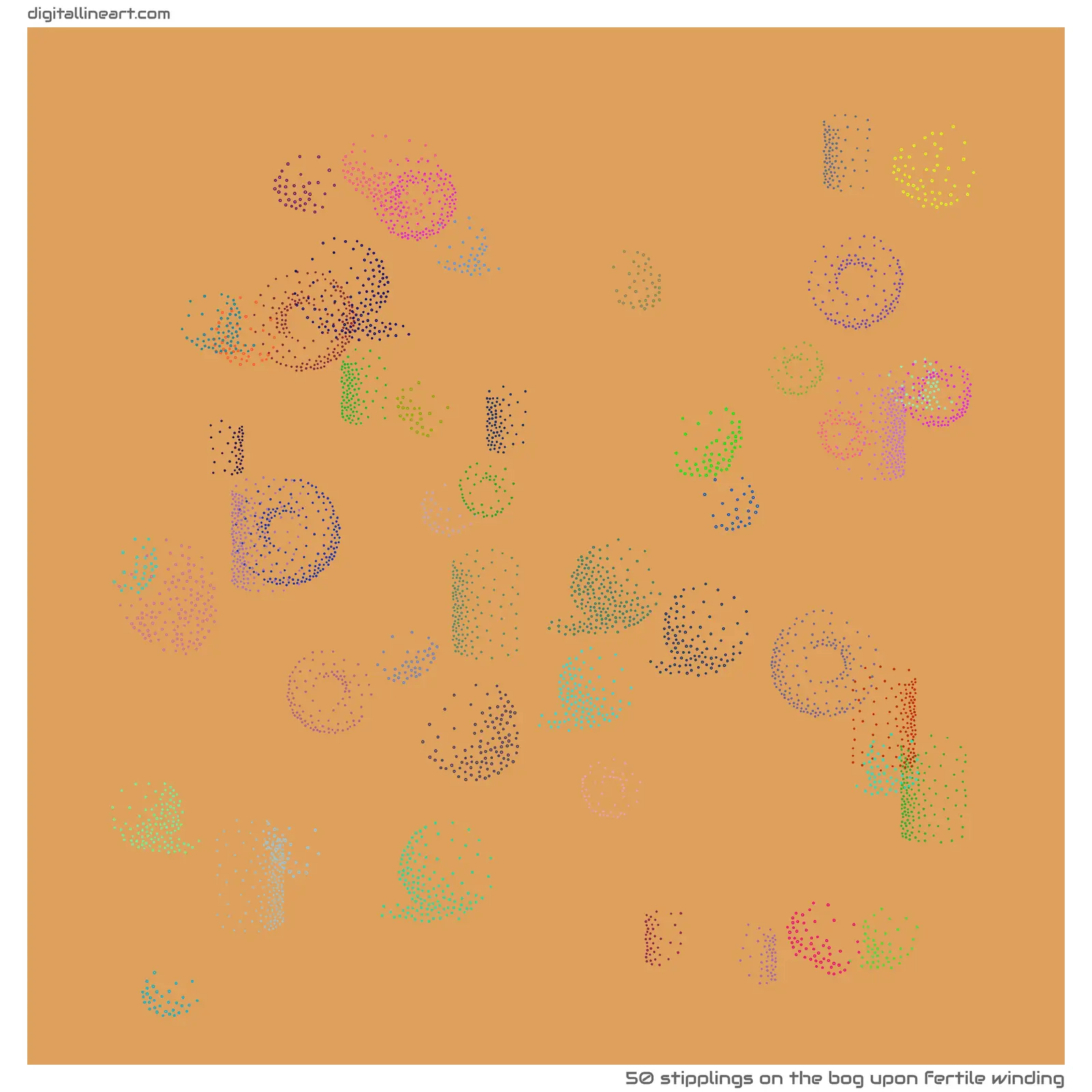 The Bog upon Fertile Winding — 50 stipplings