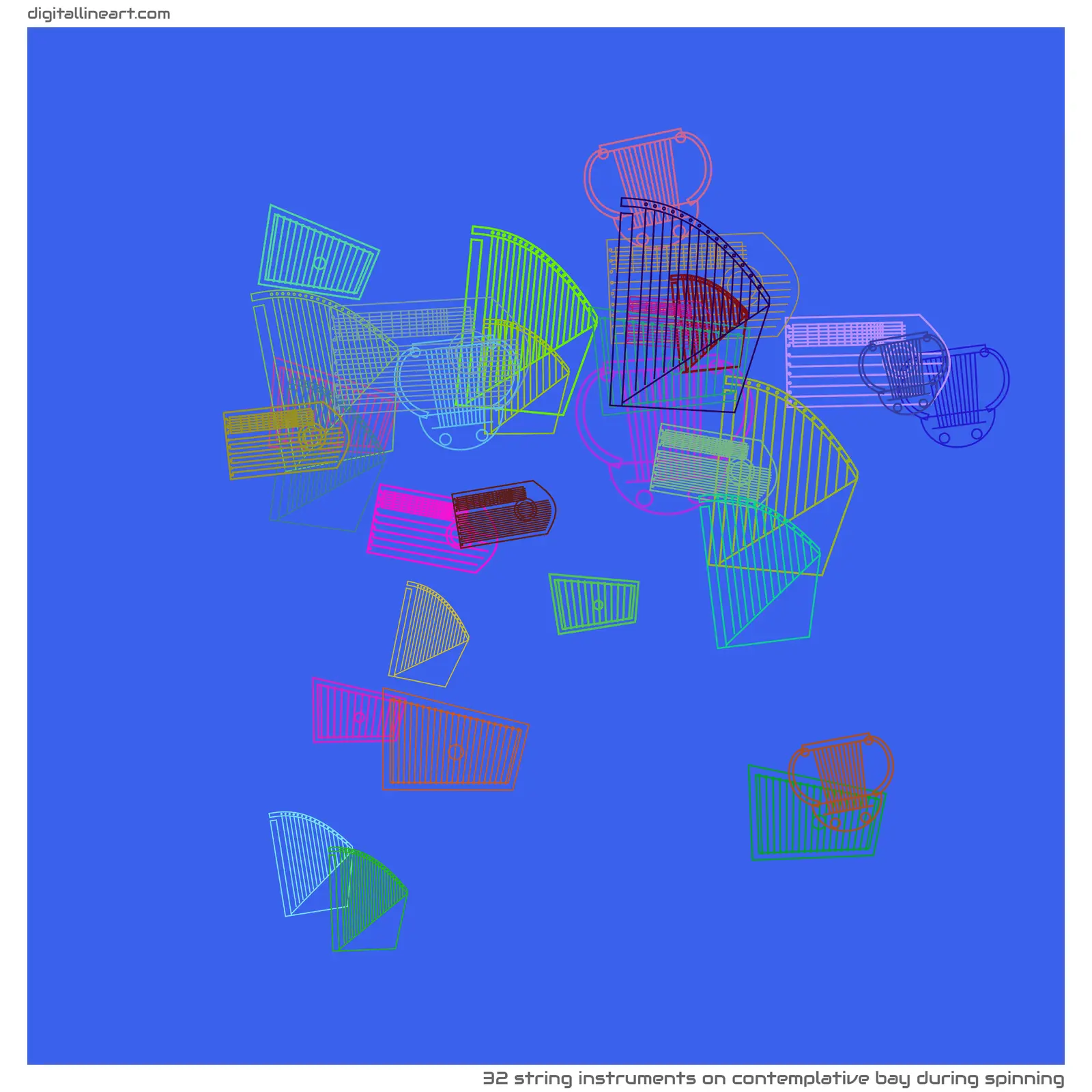 Contemplative Bay During Spinning — 32 string instruments