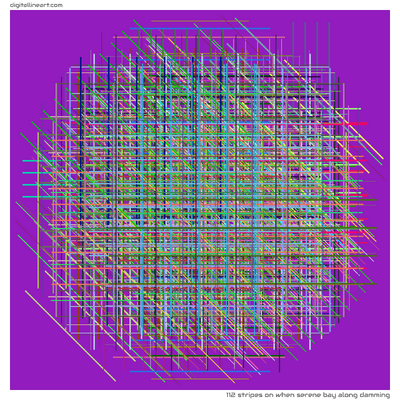 112 Stripes in When Serene Bay along Damming