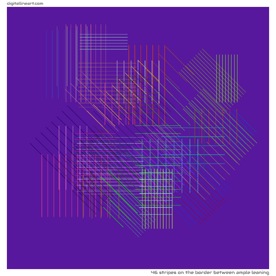 The Border between Ample Leaning — 46 stripes