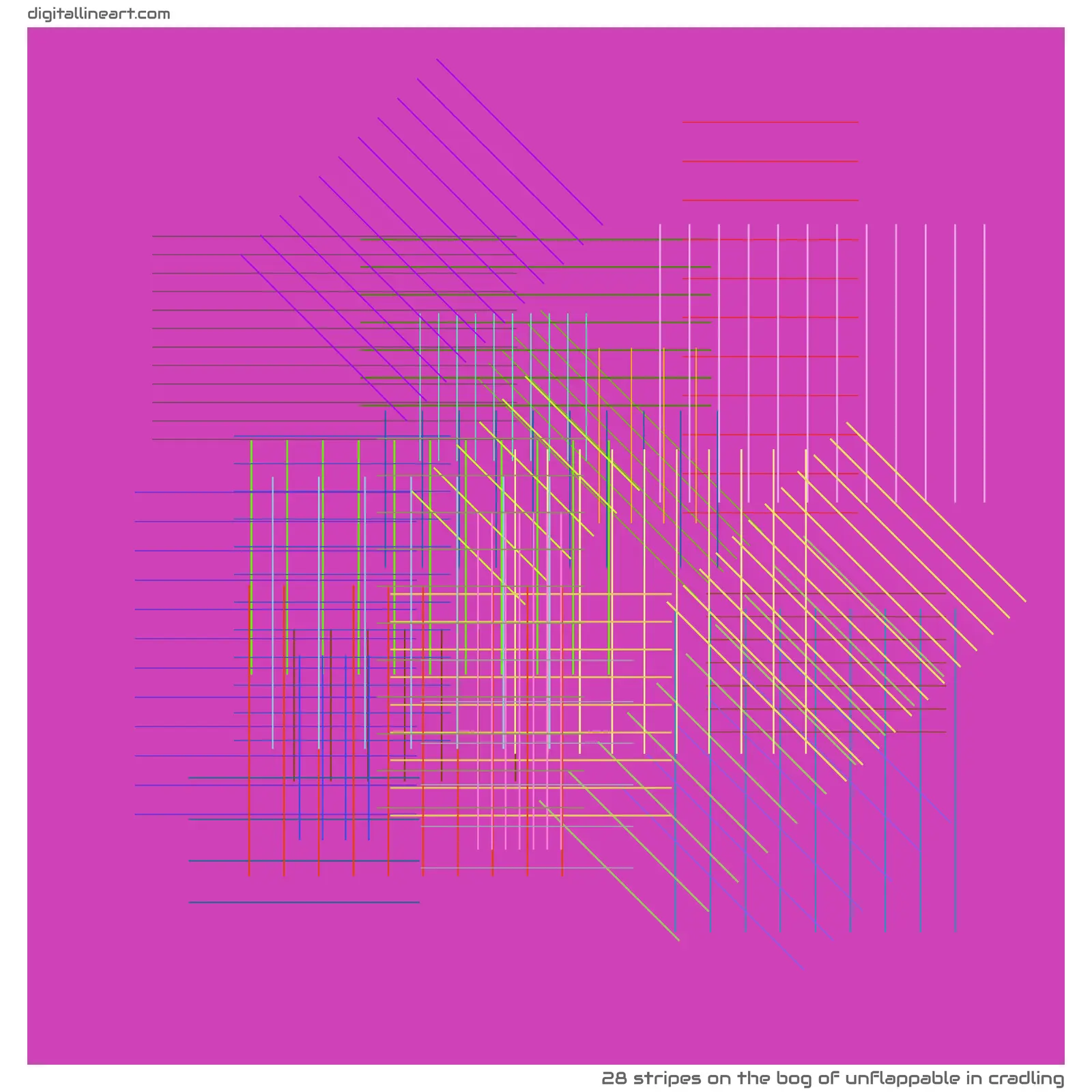 The Bog of Unflappable in Cradling — 28 stripes