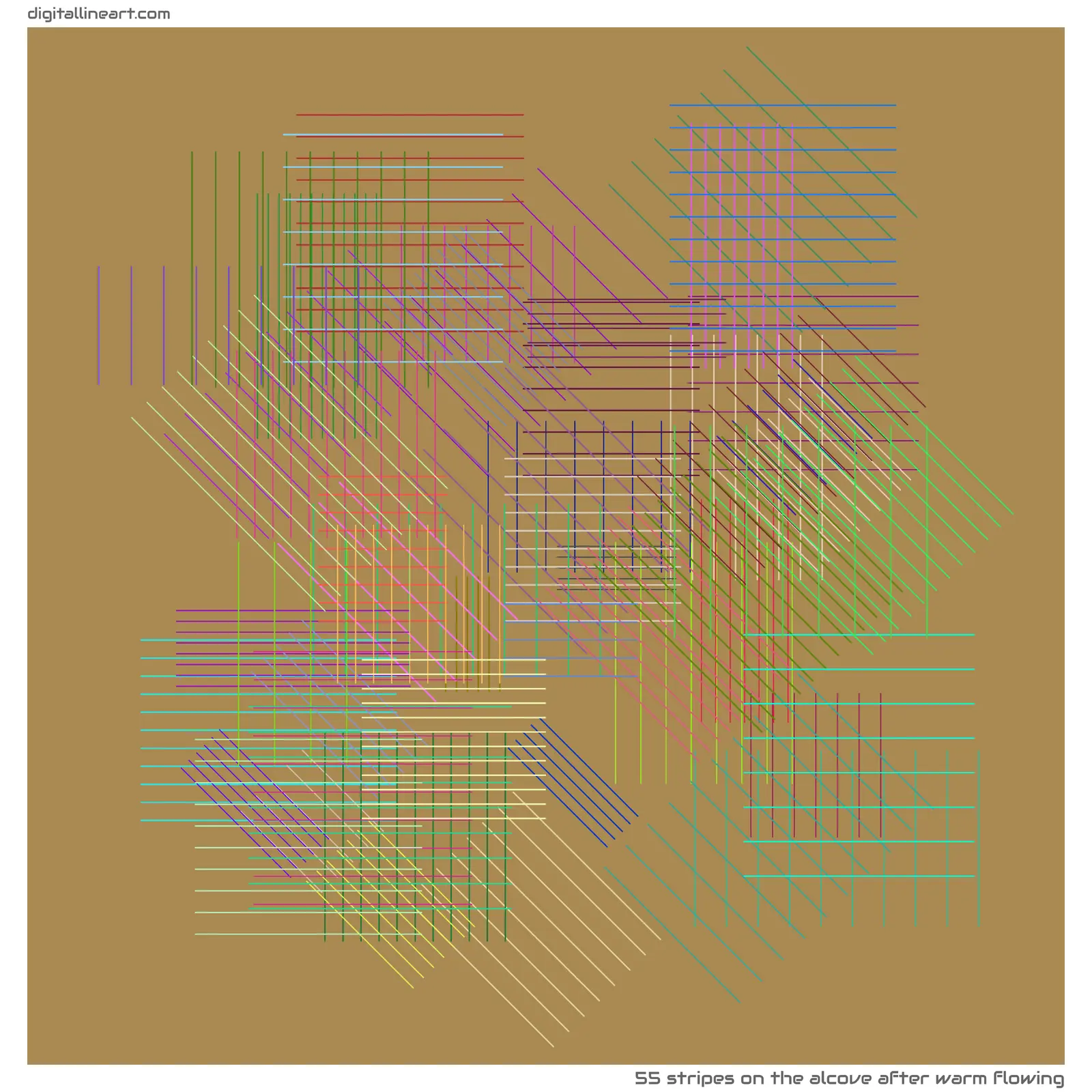 The Alcove after Warm Flowing — 55 stripes