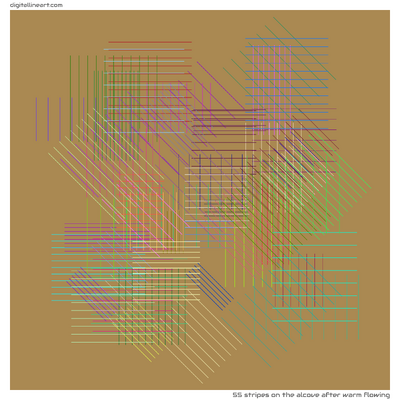 The Alcove after Warm Flowing — 55 stripes