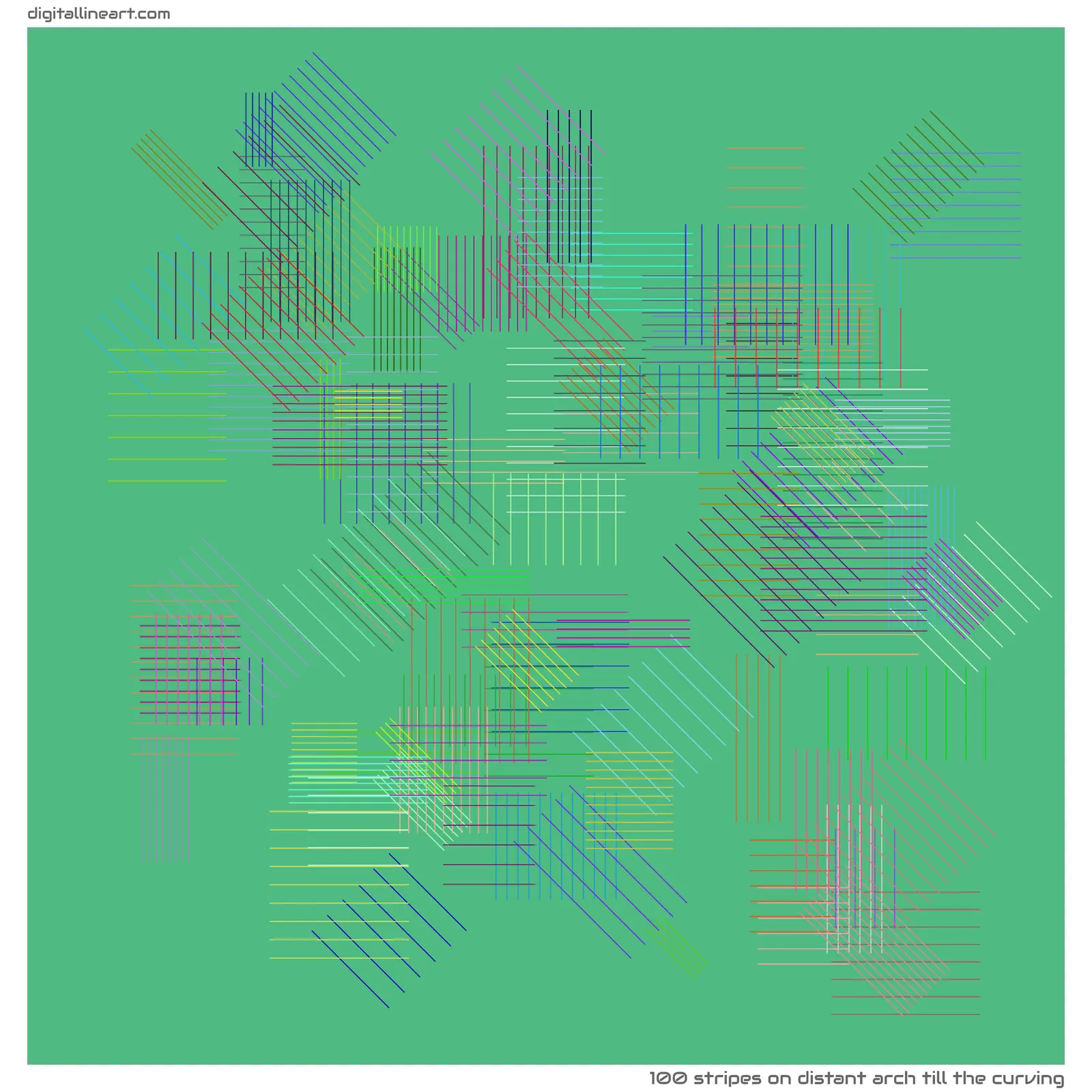 Distant Arch till the Curving — 100 stripes