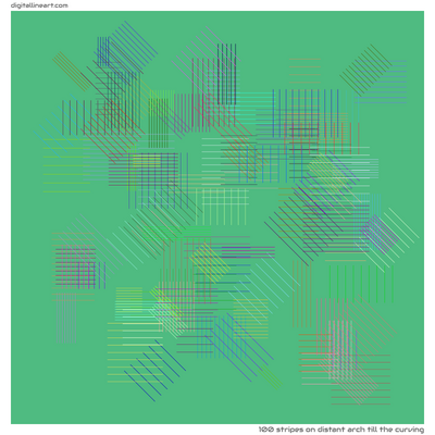 Distant Arch till the Curving — 100 stripes
