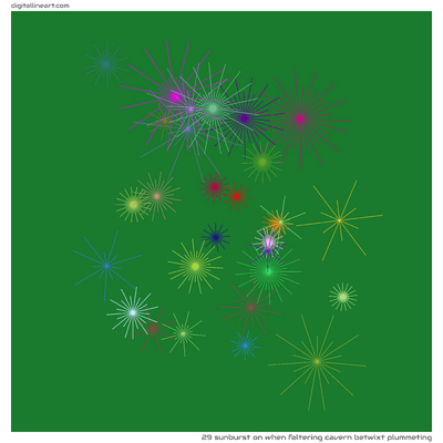 When Faltering Cavern betwixt Plummeting — Sunburst, 29 elements