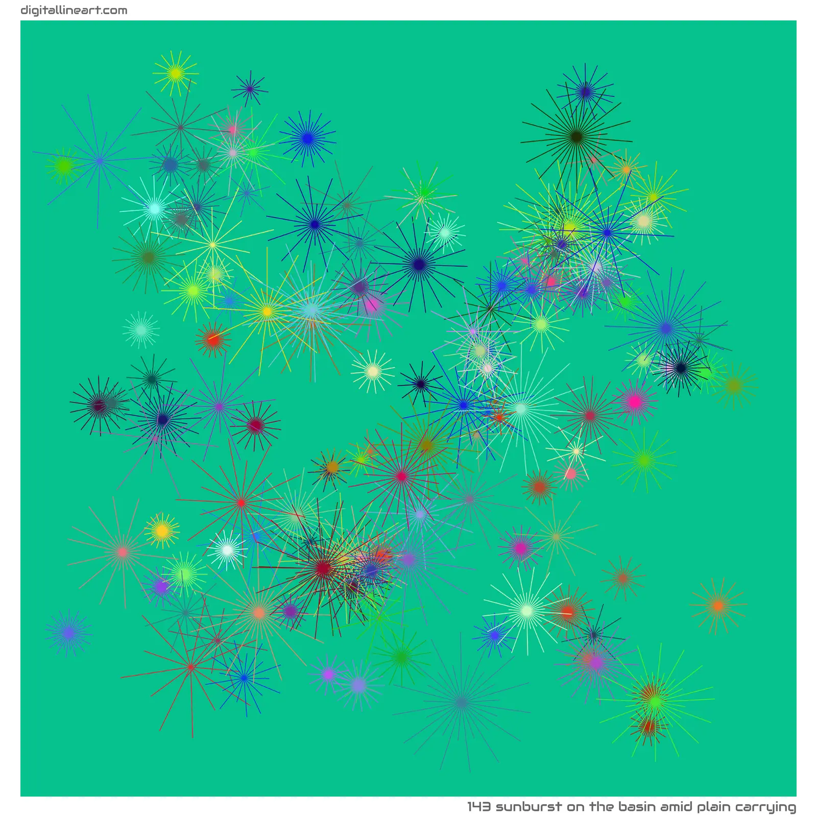 The Basin amid Plain Carrying — Sunburst, 143 elements