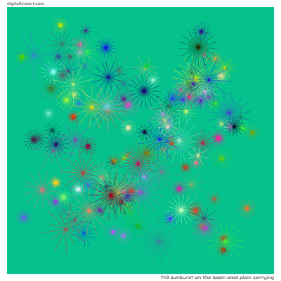 The Basin amid Plain Carrying — Sunburst, 143 elements