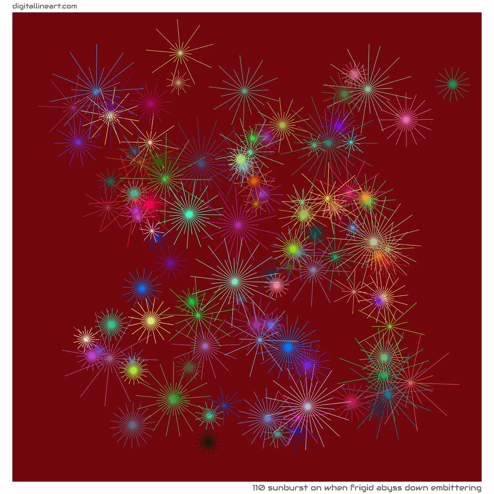 When Frigid Abyss down Embittering — Sunburst, 110 elements