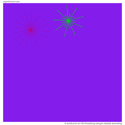 Forthcoming Canyon beside Sounding — Sunburst, 2 elements