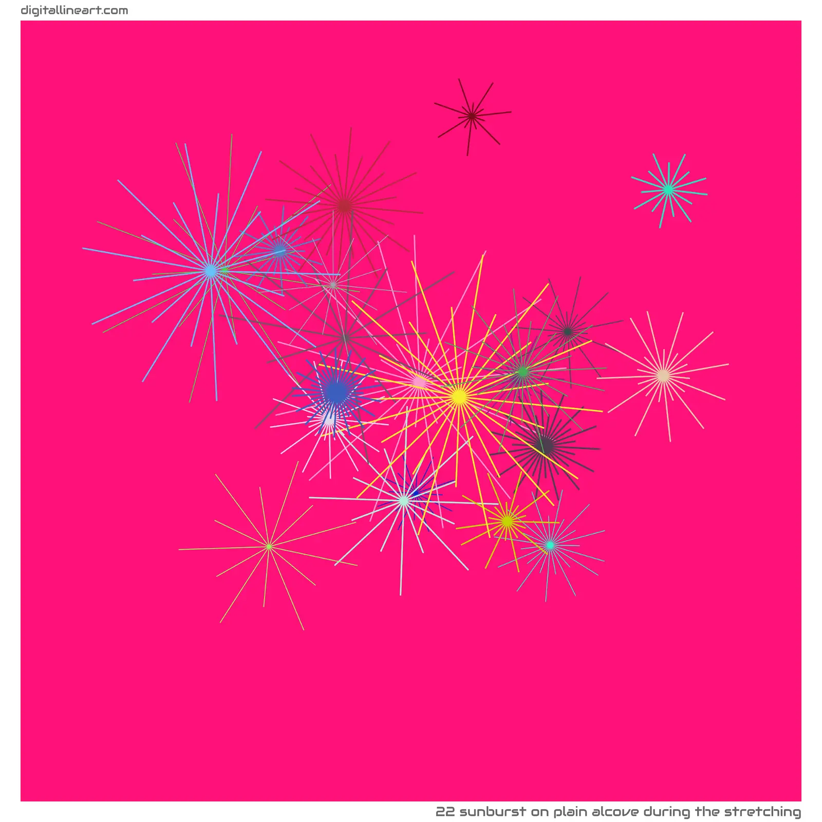 Plain Alcove During the Stretching — Sunburst, 22 elements