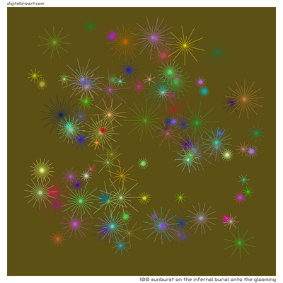 The Infernal Burial onto the Gloaming — Sunburst, 100 elements